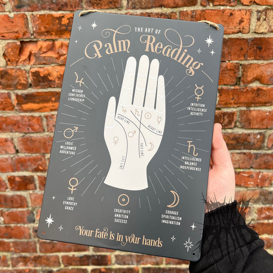 The Palm Reader Metal Sign