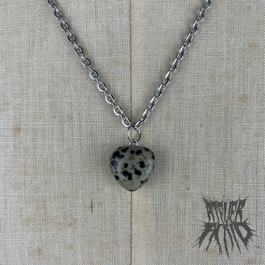 The Dalmatian Heart Necklace