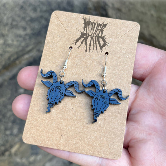 The So Below Earrings- Laser cut Baphomet Earrings