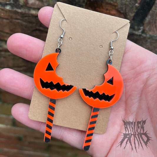 The Trick or Treat Earrings- lollipop earrings